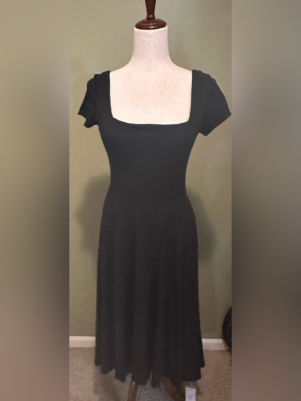 OGL Black Scoop-Neck Maxi Dress